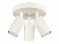 Sollux Lighting Plafón|Lámpara de techo Gloow minimalista de aluminio - 3 fuentes luminosas 3000K - L.19,5 x A.18 cm -