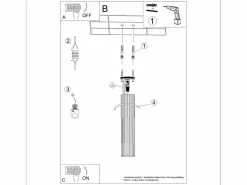 Sollux Lighting Plafón|Lámpara de techo Gloow minimalista de aluminio - 1 fuentes luminosas 4000K - L.6,5 x A.40 cm -