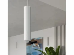 Sollux Lighting Plafón|Lámpara de techo Gloow minimalista de aluminio - 1 fuentes luminosas 4000K - L.6,5 x A.40 cm -