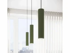 Sollux Lighting Lámpara de techo Gloow minimalista de aluminio - 4 fuentes luminosas 3000K - L.81 x A.16,5 cm - oliva Verde Hot