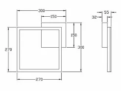 Plafón|Lámpara de techo LED moderna BARD 22W Corten 3394-21-361 Fabas Luce