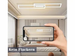 Lámpara de techo LED , moderna, geométrica, regulable, con control remoto.White^NETTLIFE Hot