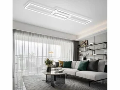 Lámpara de techo LED , moderna, geométrica, regulable, con control remoto.White^NETTLIFE Hot