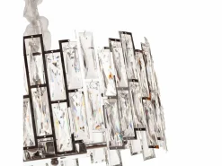 Lámpara de techo moderna de cristal para salón plateada - Ovalada 80 cm - New York Plateado Discount