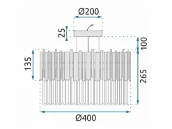 Plafón|Lámpara De Techo Toolight App1480-1C Chrome