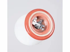 Sollux Lighting Lámpara de techo Zori minimalista de cerámica/vidrio vidriado - 1 fuentes luminosas - L.12 x A.12 cm - durazno Rosa New