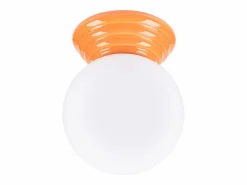 Sollux Lighting Plafón|Lámpara de techo Zori minimalista de cerámica/vidrio vidriado - 1 fuentes luminosas - L.12 x A.12 cm -