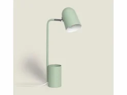 Ledkia Lámpara De Escritorio|Lámpara Flexo Escritorio de Metal con Portalápices Waal Celadón