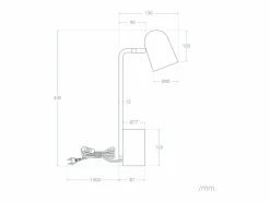 Lámpara Flexo Escritorio de Metal con Portalápices Waal^Ledkia New