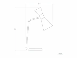 Ledkia Lámpara Flexo Escritorio de Metal Jigger Negro Clearance