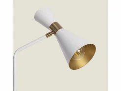 Ledkia Lámpara Flexo Escritorio de Metal Jigger Blanco Outlet
