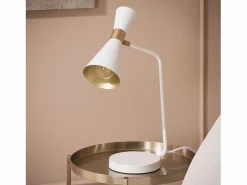 Ledkia Lámpara Flexo Escritorio de Metal Jigger Blanco Outlet