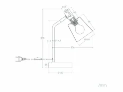 Lámpara Flexo Escritorio Metal Tatlin^Ledkia Best