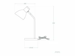 Ledkia Lámpara De Escritorio|Lámpara Flexo Escritorio Metal Luxo Camo