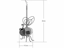 Energía Solar|Lámpara solar Abeille - GALIX - 4 LED blancos - 8 horas de iluminación - Metal y vidrio