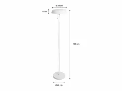 Sweeek Lámpara solar led exterior, 150cm Blanco Discount