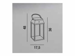 Lámpara solar y recargable para interior/exterior LANTERNA de Perenz Bianco Opaco^ Best