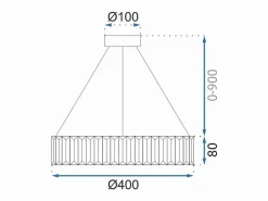 Lámpara Toolight App982-Cp Transparent^ Online