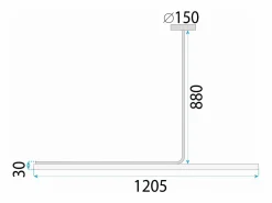 Lámpara Toolight Led App1659-Cp 120Cm Black Negro Sale