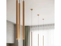 Lámparas colgantes Elara moderno de acero - 3 fuentes luminosas 3000K - L.20 x A.120 cm -^Sollux Lighting Hot