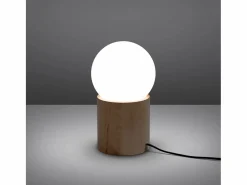 Sollux Lighting Lámpara De Escritorio|Lámparas De Escritorio Boomo Moderno De Madera - 1 Fuentes Luminosas - L.12 X A.21 Cm - Madera Natural