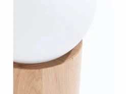 Sollux Lighting Lámpara De Mesa|Lámparas de escritorio Lust moderno de madera - 1 fuentes luminosas 3000K - L.12 x A.21 cm - madera natural