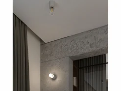 Sollux Lighting Lámpara De Mesa|Lámparas de escritorio Nalvado industrial de concreto - 1 fuentes luminosas 4000K - L.10 x A.10 cm -