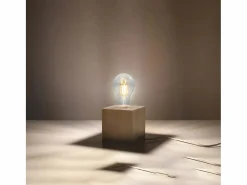 Lámparas de escritorio Zxina escandinavo de madera - 1 fuentes luminosas 4000K - L.10 x A.10 cm - madera natural^Sollux Lighting Clearance