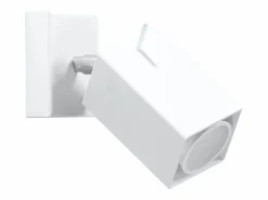 Sollux Lighting Lámparas de pared Briow moderno de acero - 1 fuentes luminosas 3000K - L.8 x A.8 cm - Blanco Outlet