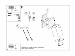 Sollux Lighting Lámparas de pared Briow moderno de acero - 1 fuentes luminosas 3000K - L.8 x A.8 cm - Blanco Outlet