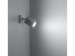 Sollux Lighting Lámparas de pared Briow moderno de acero - 1 fuentes luminosas 4000K - L.8 x A.8 cm - Blanco Discount