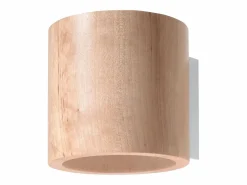 Sollux Lighting Aplique Para Pared|Lámparas de pared Celeris escandinavo de madera - 1 fuentes luminosas 4000K - L.10 x A.10 cm - madera natural