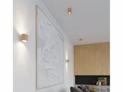 Sollux Lighting Aplique Para Pared|Lámparas de pared Celeris escandinavo de madera - 1 fuentes luminosas 4000K - L.10 x A.10 cm - madera natural