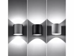 Sollux Lighting Lámparas de pared Celeris moderno de aluminio - 1 fuentes luminosas 3000K - L.10 x A.10 cm - Blanco Clearance