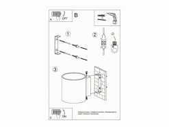 Sollux Lighting Lámparas de pared Celeris moderno de aluminio - 1 fuentes luminosas 3000K - L.10 x A.10 cm - Blanco Clearance