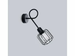 Sollux Lighting Lámparas de pared Celubi moderno de acero - 1 fuentes luminosas 3000K - L.15 x A.30 cm - Negro Best