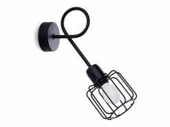 Sollux Lighting Lámparas de pared Celubi moderno de acero - 1 fuentes luminosas 3000K - L.15 x A.30 cm - Negro Best