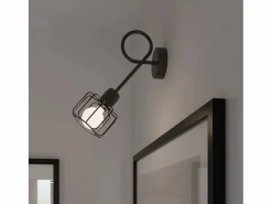 Sollux Lighting Lámparas de pared Celubi moderno de acero - 1 fuentes luminosas 3000K - L.15 x A.30 cm - Negro Best
