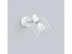 Sollux Lighting Aplique Para Pared|Lámparas de pared Celubi moderno de acero - 1 fuentes luminosas 3000K - L.14 x A.18 cm -