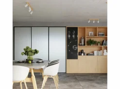 Sollux Lighting Aplique Para Pared|Lámparas de pared Flare moderno de acero/madera - 1 fuentes luminosas 3000K - L.16 x A.16 cm - madera blanca