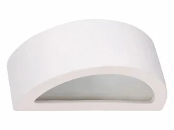 Sollux Lighting Lámparas de pared Gloim moderno de cerámica - 1 fuentes luminosas 3000K - L.30 x A.15 cm - Blanco Discount
