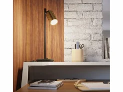 Sollux Lighting Lámparas de pared Glois moderno de acero - 1 fuentes luminosas 4000K - L.8 x A.18,5 cm - oro Negro Discount