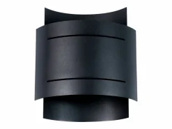 Sollux Lighting Lámparas de pared Ignisra moderno de acero - 1 fuentes luminosas 4000K - L.21 x A.23 cm - Negro