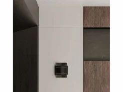 Sollux Lighting Lámparas de pared Ignisra moderno de acero - 1 fuentes luminosas 4000K - L.21 x A.23 cm - Negro