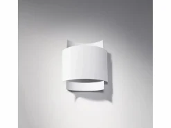 Sollux Lighting Lámparas de pared Influx industrial de acero - 1 fuentes luminosas 3000K - L.22 x A.23 cm - Blanco Discount