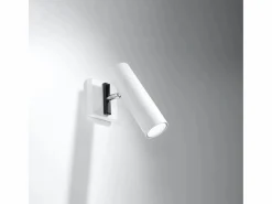 Sollux Lighting Lámparas de pared Invicta moderno de acero - 1 fuentes luminosas 3000K - L.8 x A.20 cm - Blanco New
