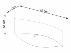 Sollux Lighting Aplique Para Pared|Lámparas de pared Litim moderno de acero - 1 fuentes luminosas 4000K - L.12 x A.12 cm -