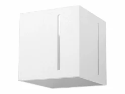 Sollux Lighting Lámparas de pared Luminara moderno de aluminio - 1 fuentes luminosas 3000K - L.10 x A.10 cm - Blanco Sale