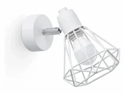 Sollux Lighting Lámparas de pared Lunova moderno de acero - 1 fuentes luminosas 3000K - L.18 x A.18 cm - Blanco Outlet