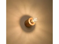 Sollux Lighting Aplique Para Pared|Lámparas de pared Nalvado escandinavo de madera - 1 fuentes luminosas 4000K - L.10 x A.10 cm - madera natural